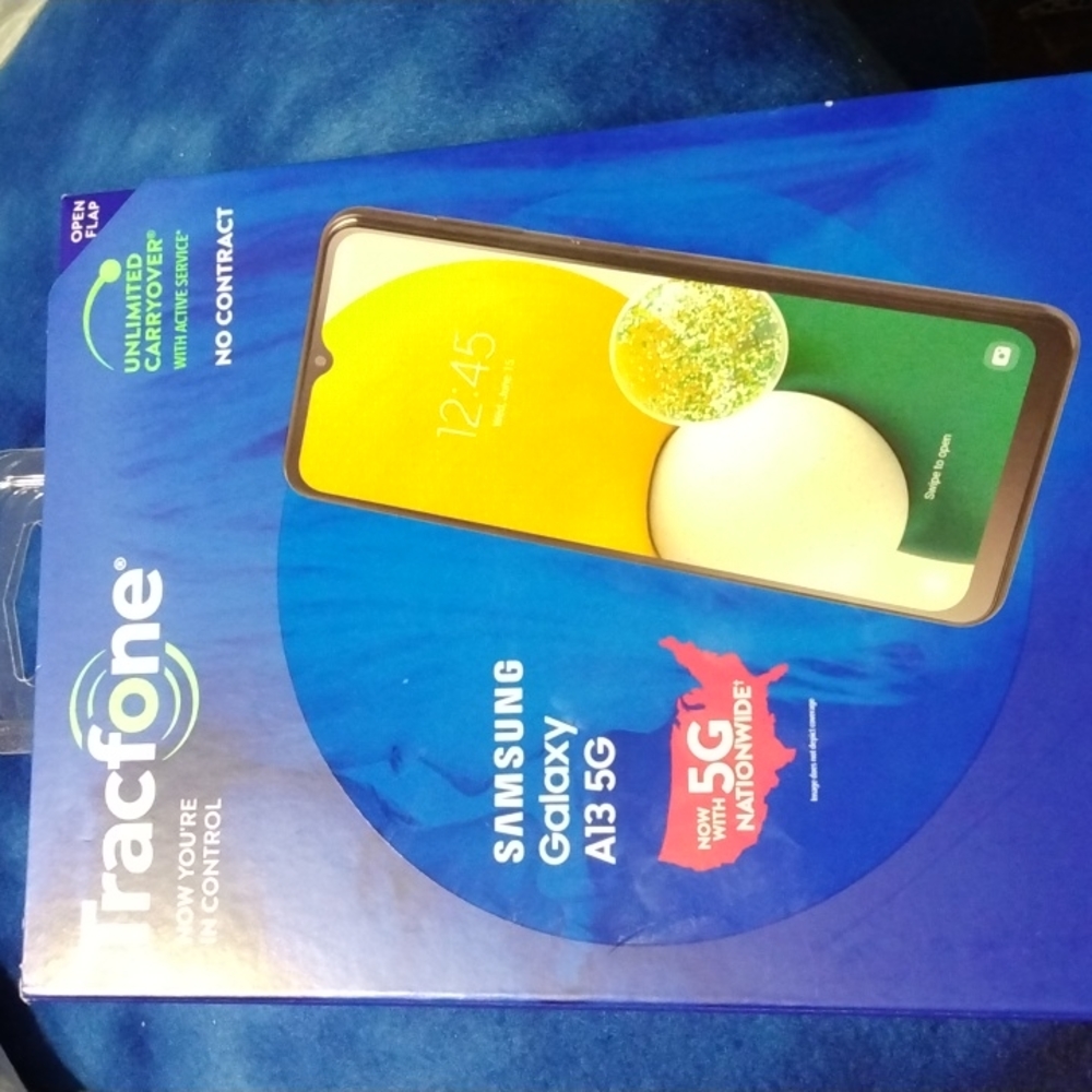 New Unopened Samsung Galaxy A13 5G Tracfone.
